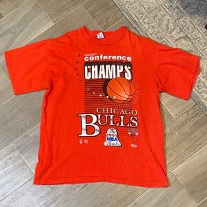 1993 NBA Finals Eastern Conference Champs Chicago Bulls Red Graphic Tee